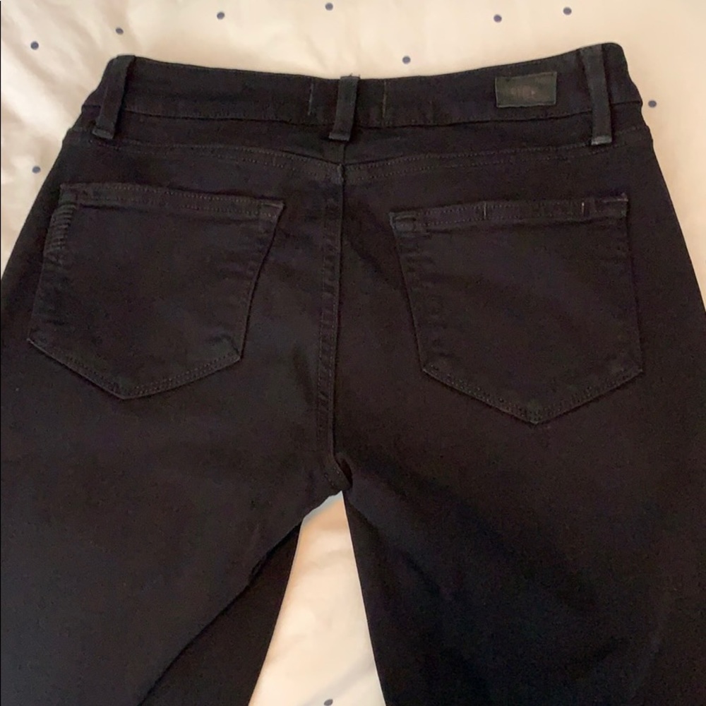 Paige Verdugo Ankle Black Ultra Skinny Jeans - Picture 7 of 8